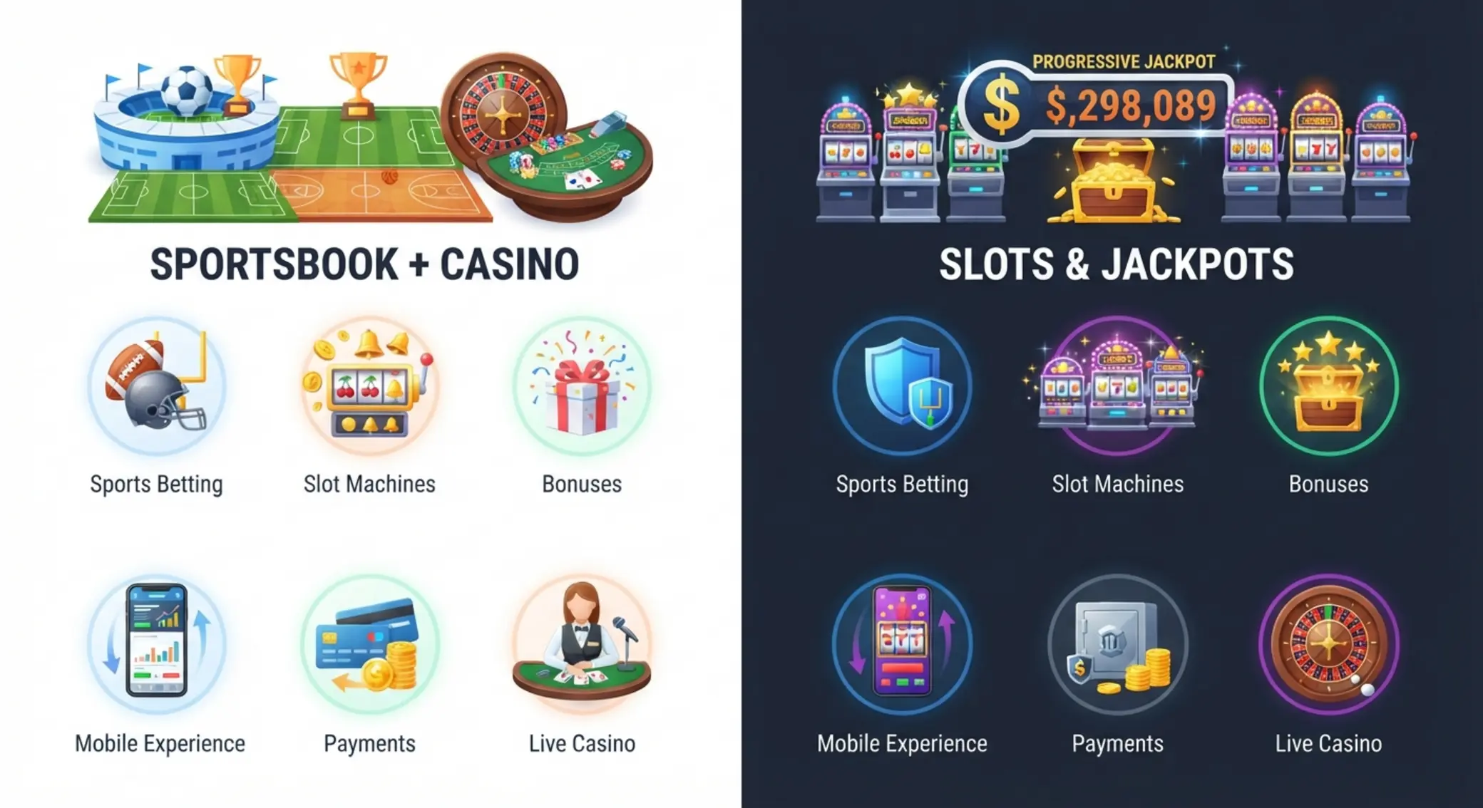 GGbet és Hotslots összehasonlító infografika