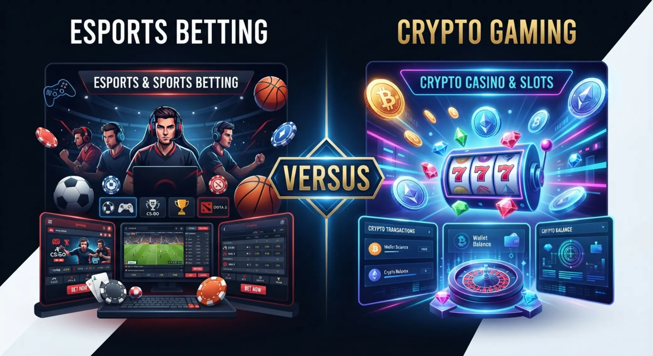 GGbet és Weiss összehasonlító illusztráció sport és kripto hangulattal