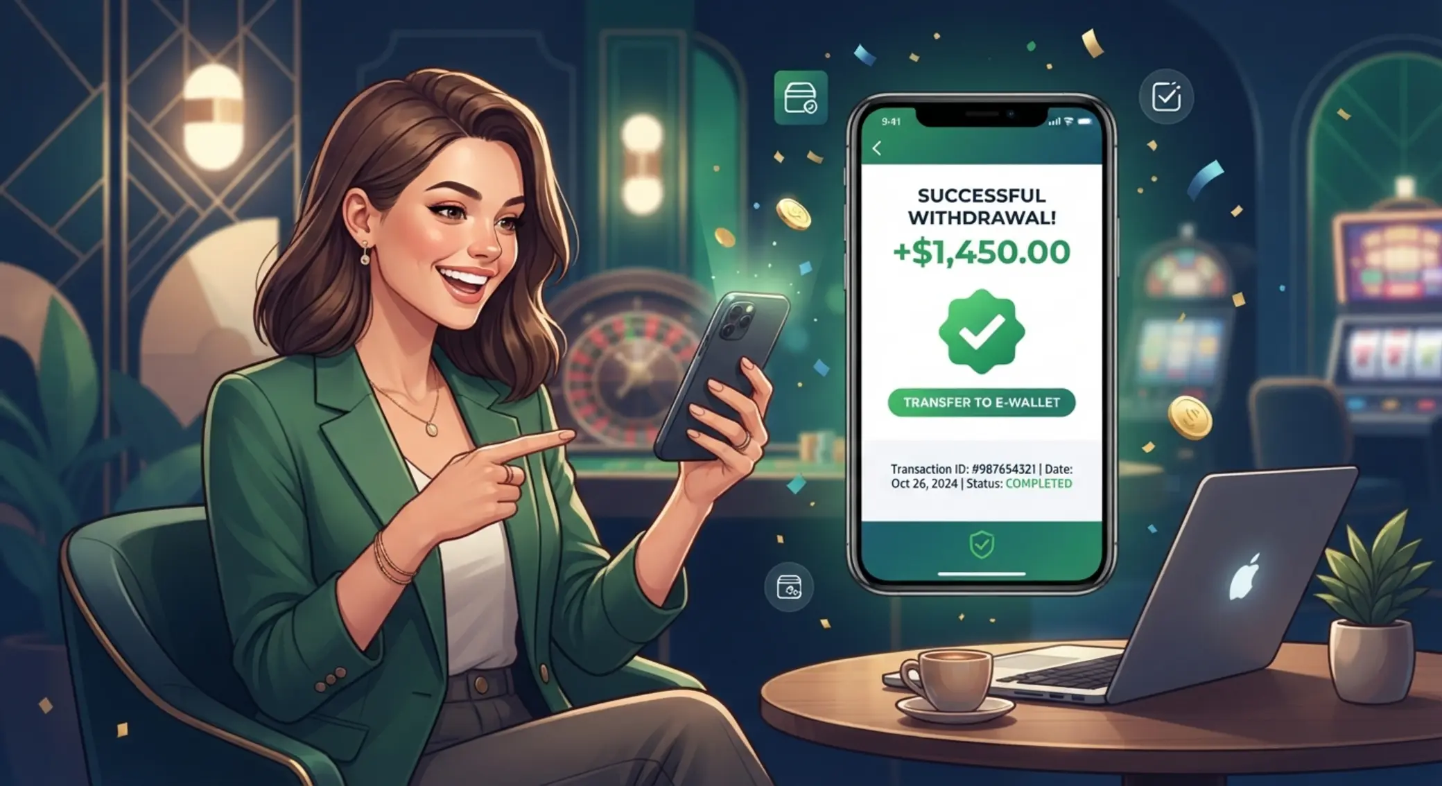 Sikeres Neteller kifizetés megerősítése mobilon