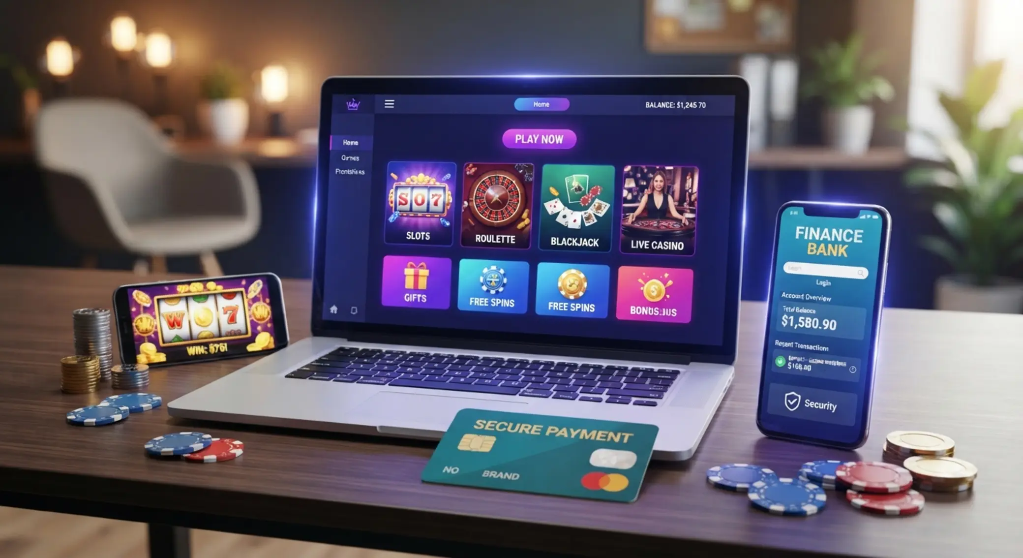 Online kaszinó felület Revolut kártyás befizetés koncepcióval