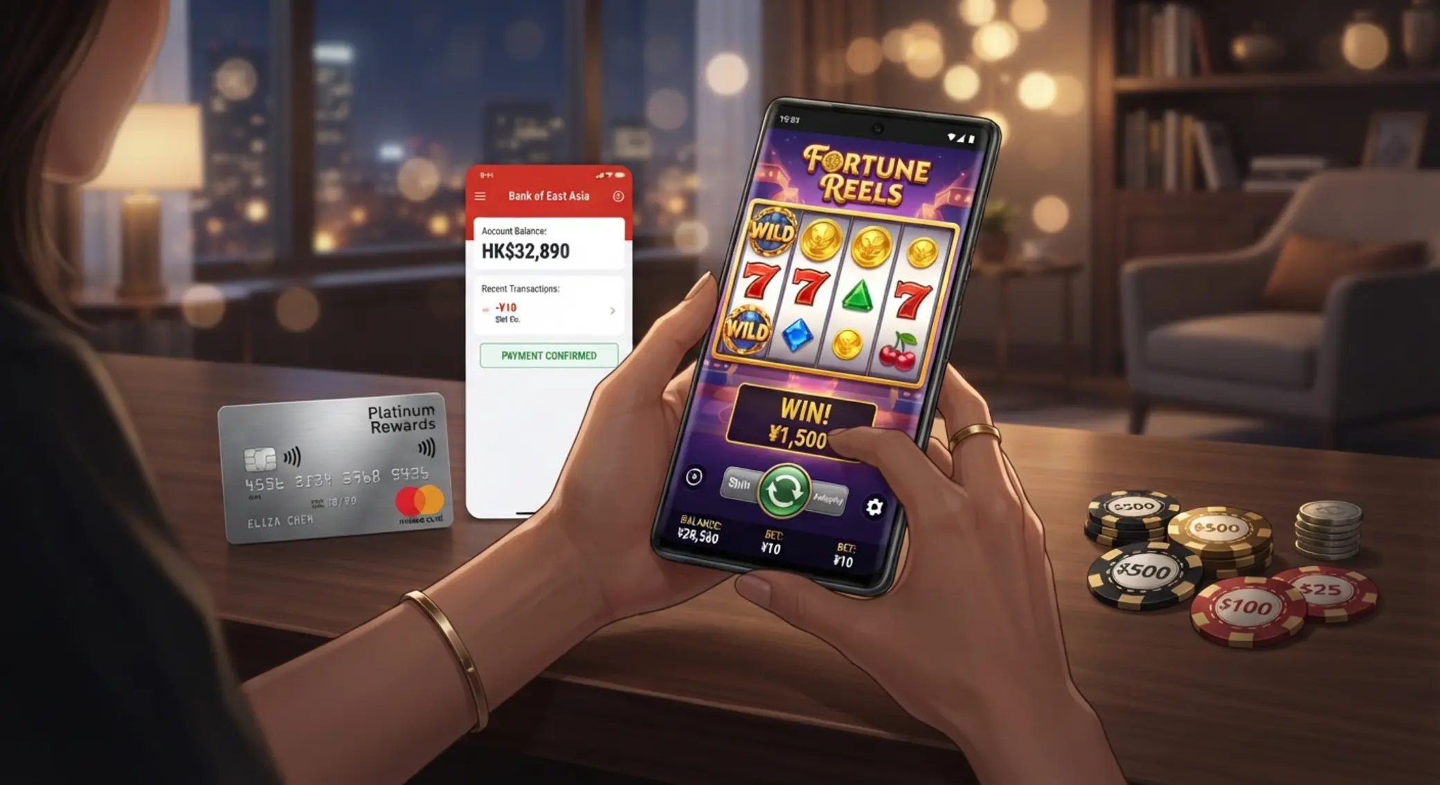 Mobil slot játék Revolut fizetési hangulattal